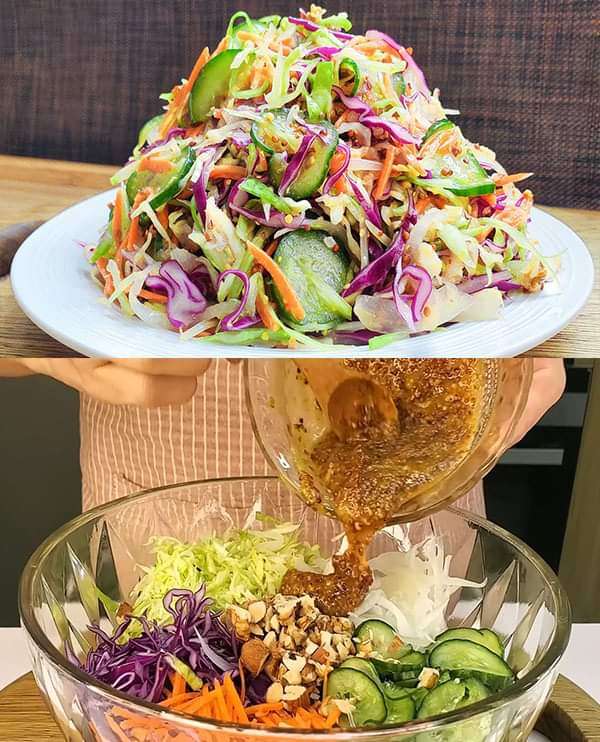 I eat this cabbage salad for dinner every day and lose belly fat fast Cucumber recipes