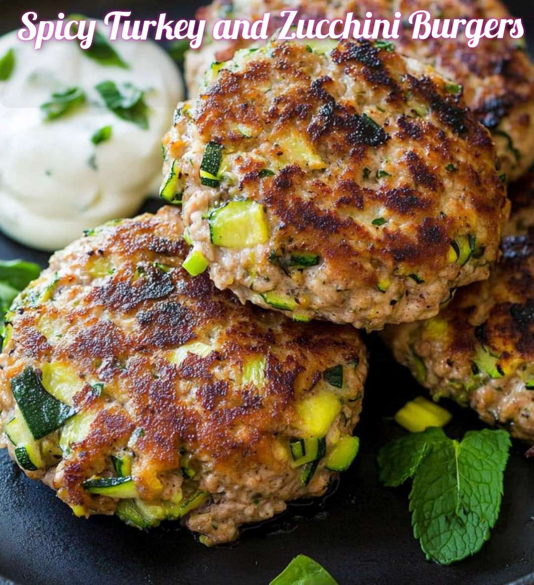 Spicy Turkey and Zucchini Burgers